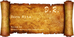 Dorn Rita névjegykártya